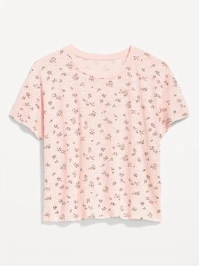 Old Navy Sunday Sleep Floral Slub-Knit Pajama T-Shirt